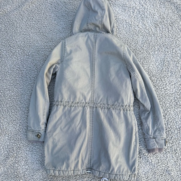 Abercrombie & Fitch Size XS Faux Fur Trim Hood Utility Parka Jacket - Picture 3 of 5